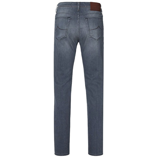 Blå bomulds herrejeans