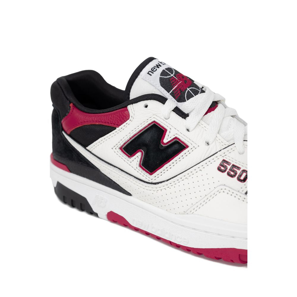 Rød lædersneaker
