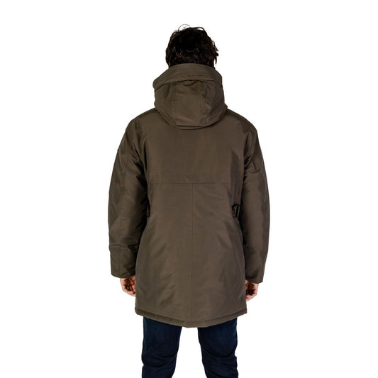 Grøn polyamid parka