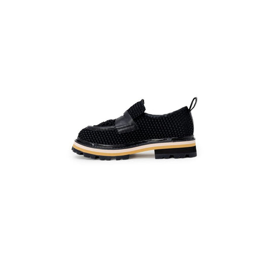 Black Leather Platform