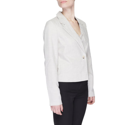 Gray Polyester Blazer