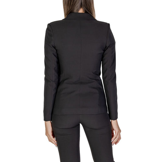 Black Polyester Blazer