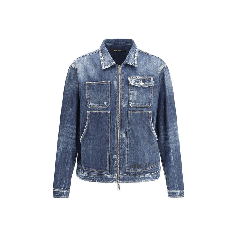 Blue Cotton Denim Jacket