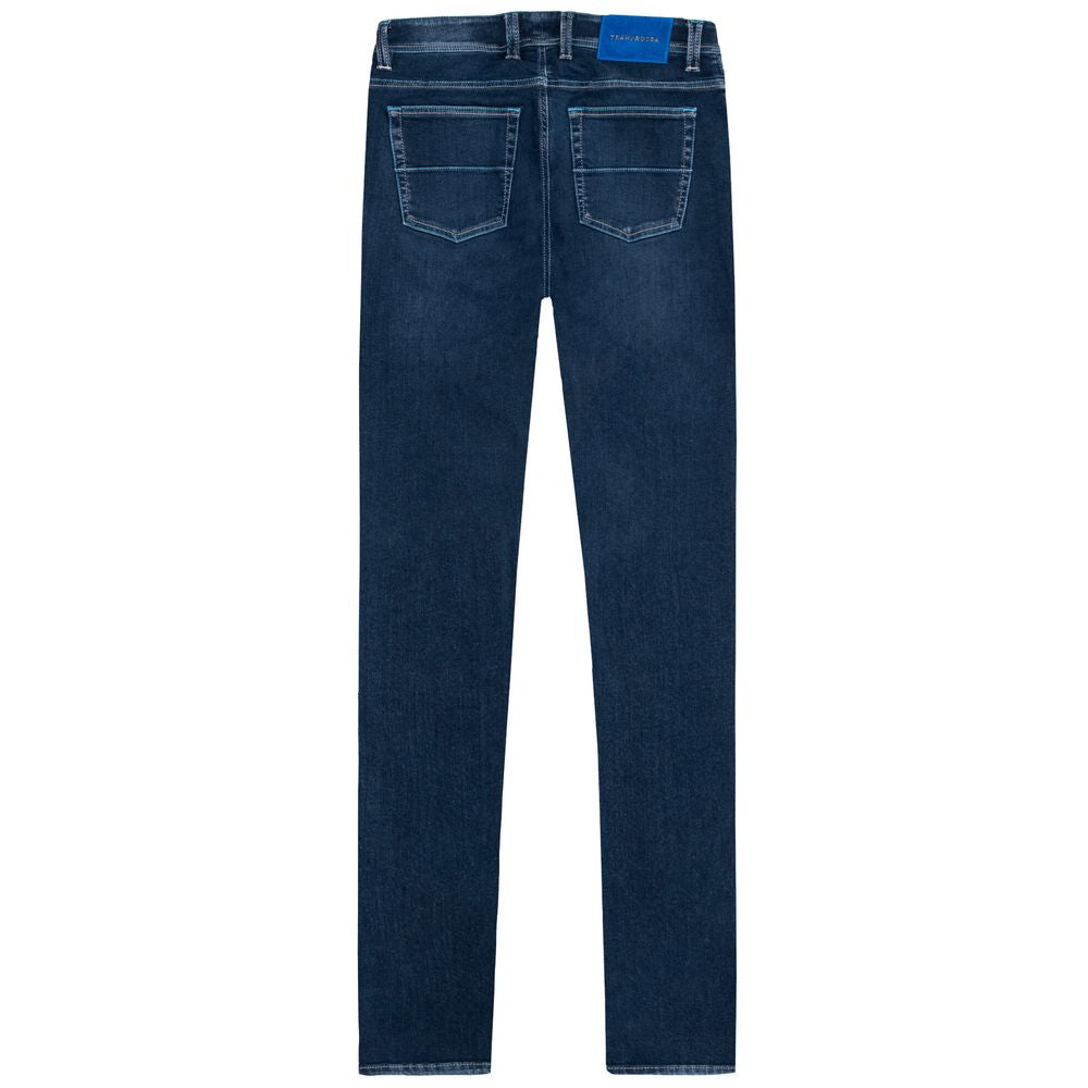 Blå bomulds herrejeans