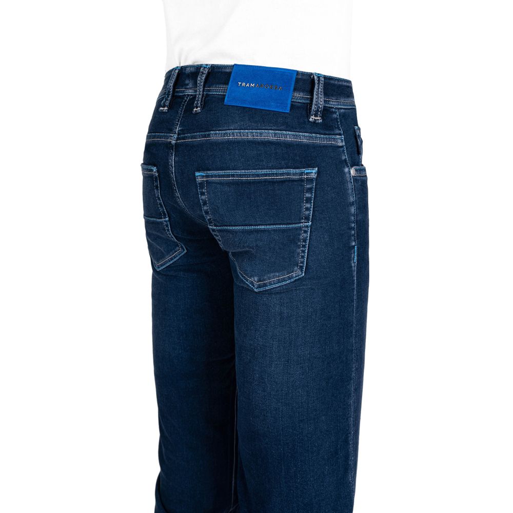 Blå bomulds herrejeans