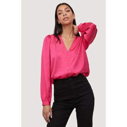 Pink Polyester Blouse