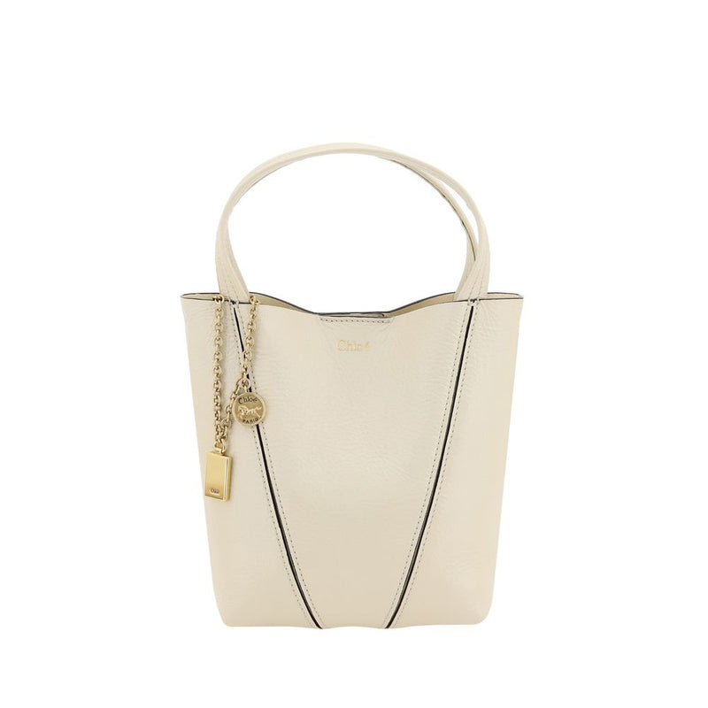Beige Calf Leather Bos Taurus Shoulder Bag