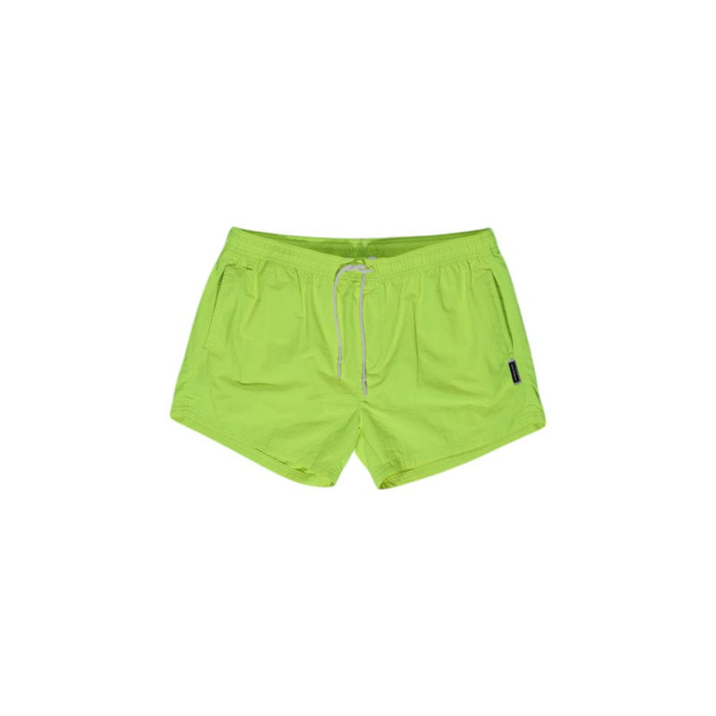 Yellow Polyester Swim Shorts