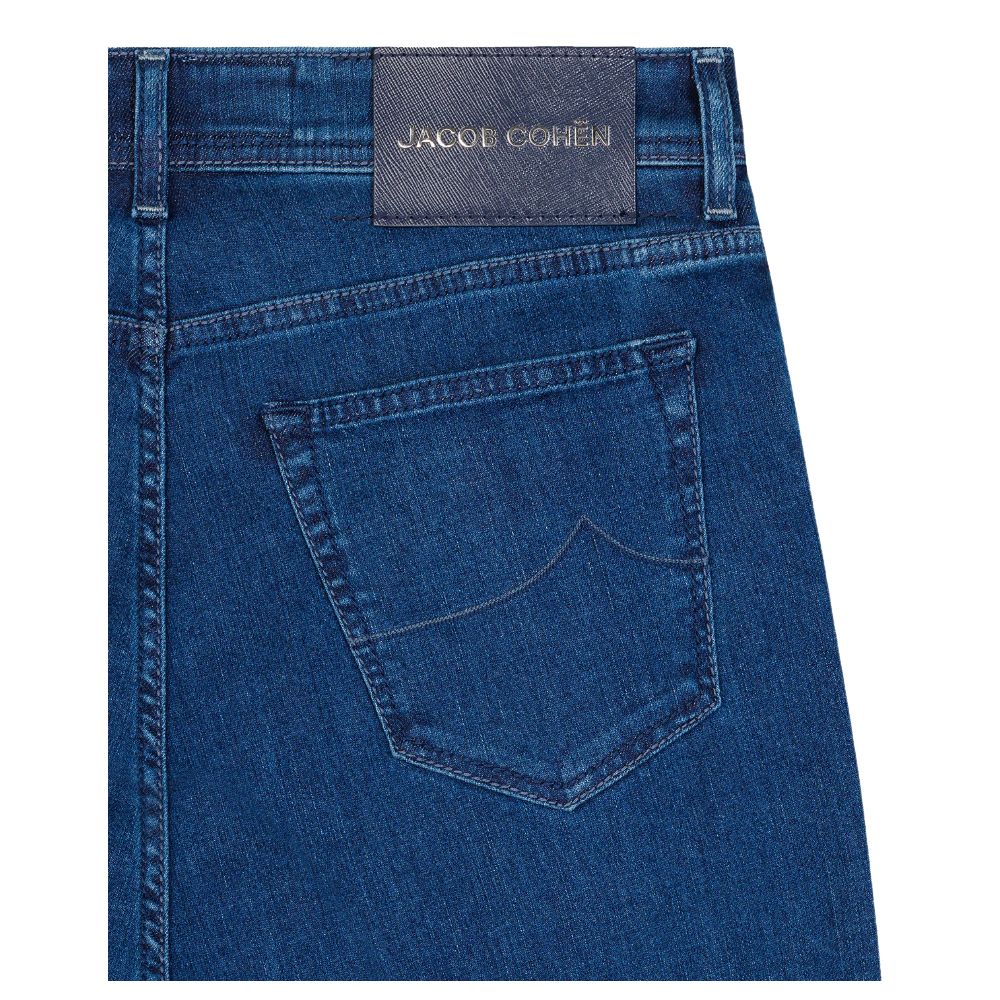 Blå bomulds herrejeans