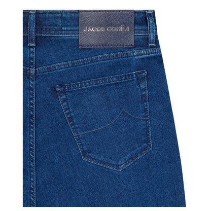 Blå bomulds herrejeans