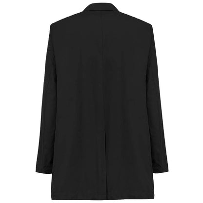 Black Recycled Polyester Men Trench Coat