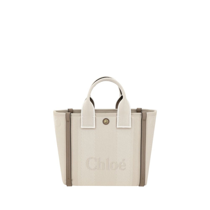Beige Cotton Handbag