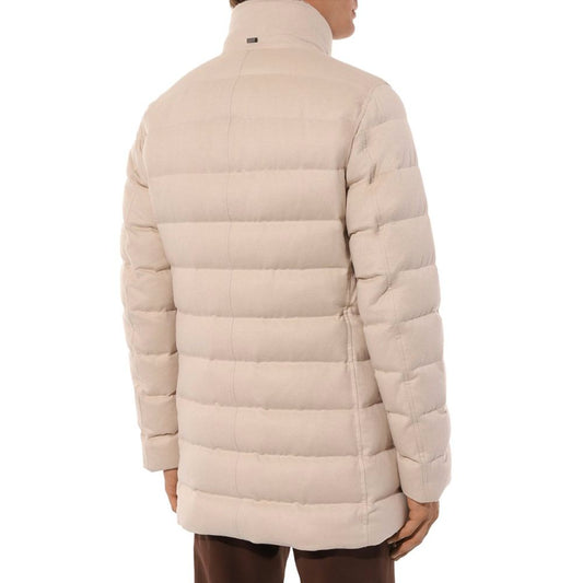 Beige silkejakke