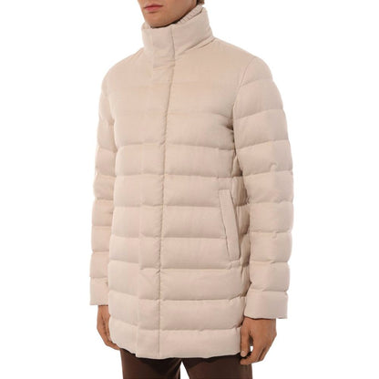 Beige silkejakke
