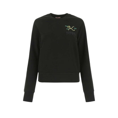 Black Cotton Sweatshirt