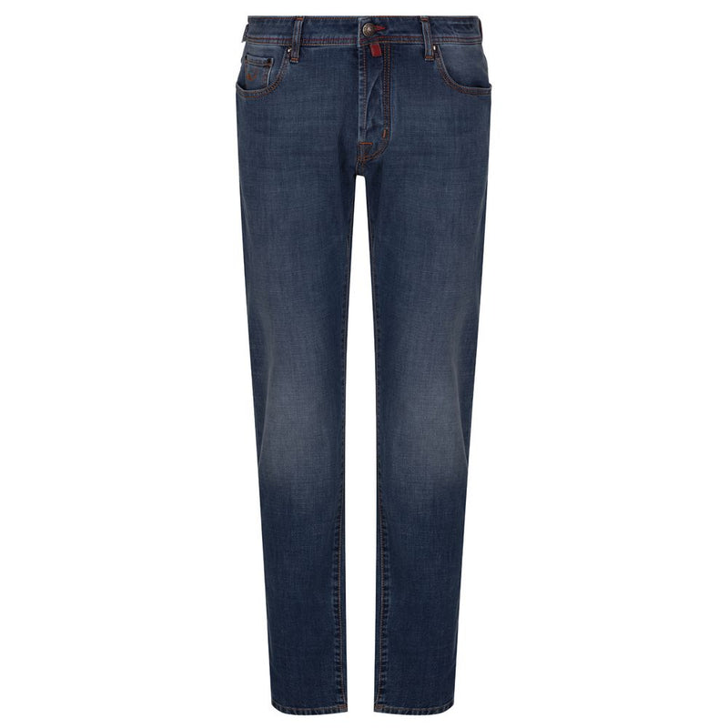 Blue Cotton Men's Slim Fit Jean