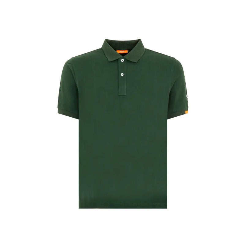 Green Cotton Polo Shirt