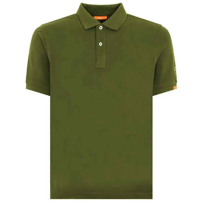 Green Cotton Polo Shirt