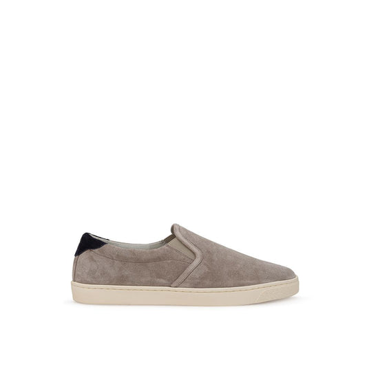 Beige Leather Sneaker