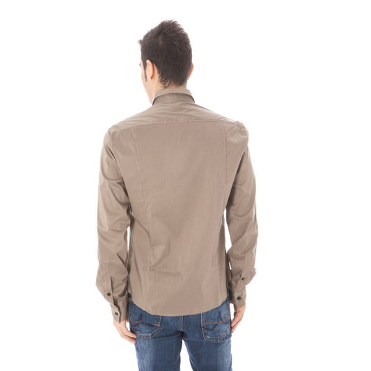 قميص رجالي قطني أخضر