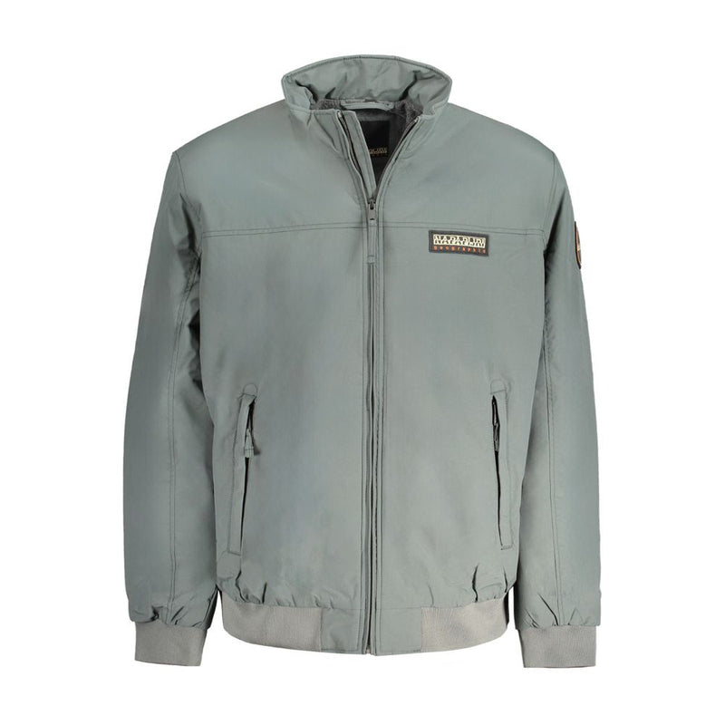 Green Polyamide Men Jacket
