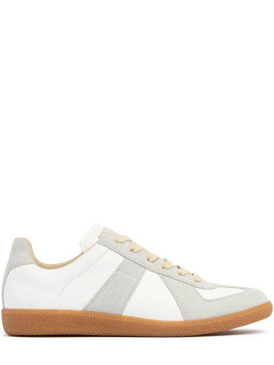 Lave sneakers i læder og ruskind