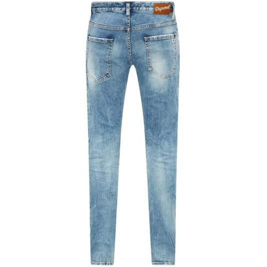 Blå bomuldsjeans og bukser