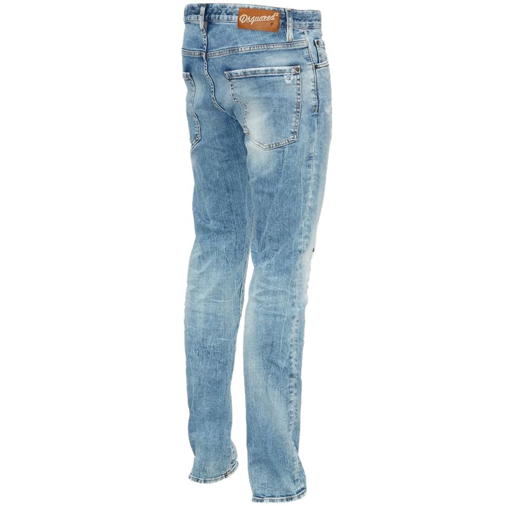 Blå bomuldsjeans og bukser