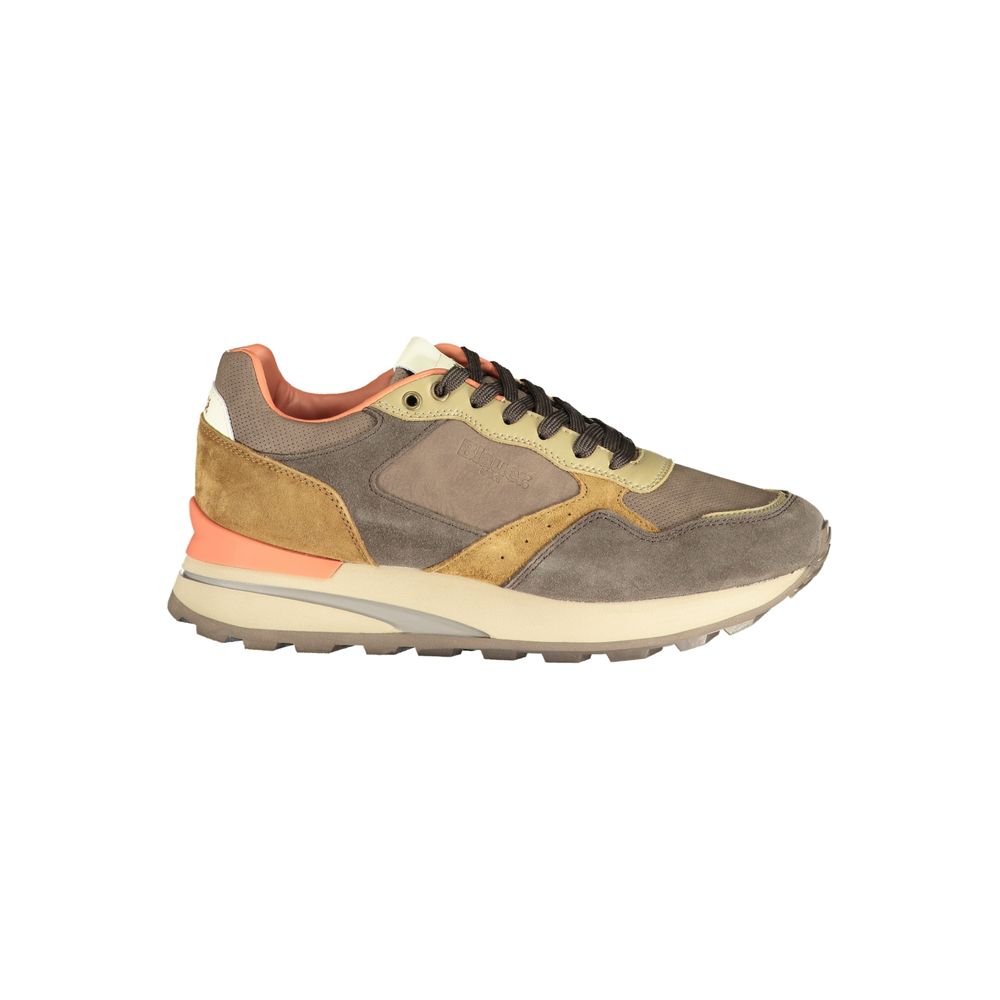 Brown Polyester Sneaker