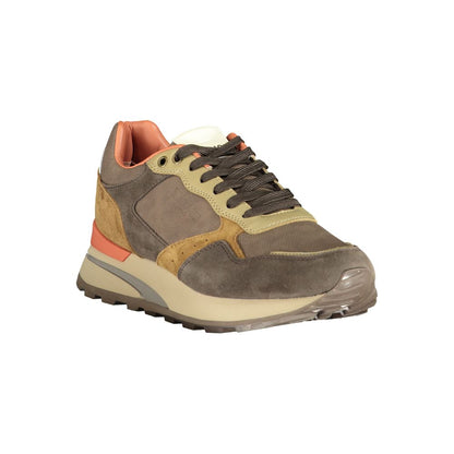 Brown Polyester Sneaker