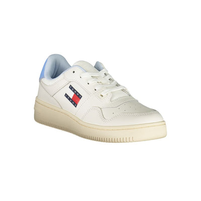 White Polyester Sneaker