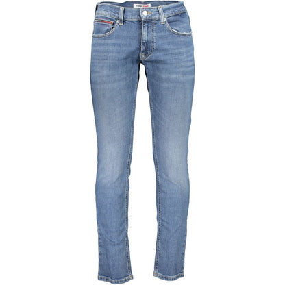 Blå bomuldsjeans og bukser