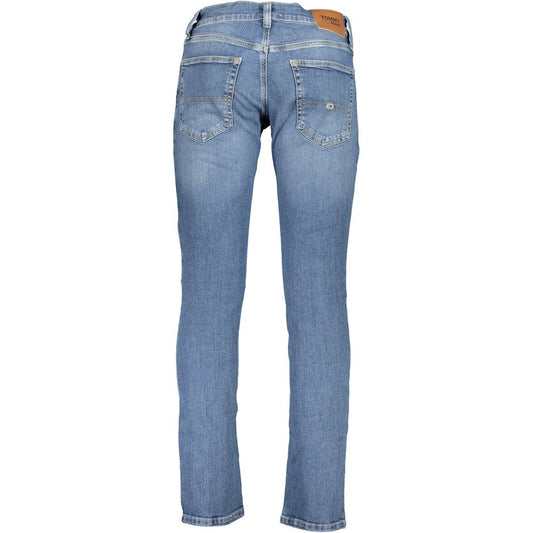 Blå bomuldsjeans og bukser