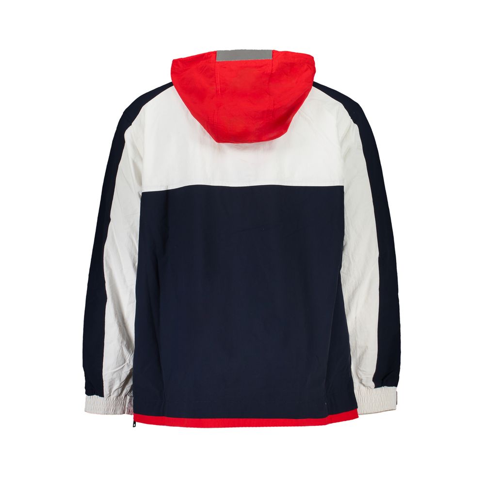 Blue Polyamide Men Jacket