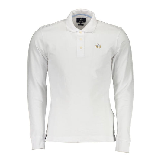 Elegant polo med slim fit og broderidetaljer