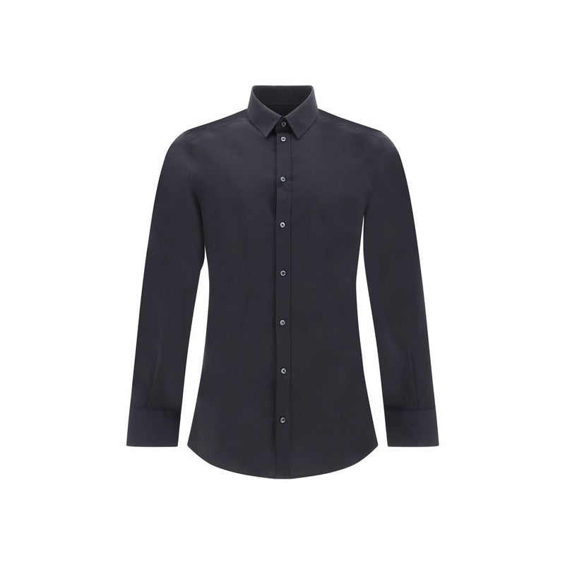 Black Elastane Dress Shirt