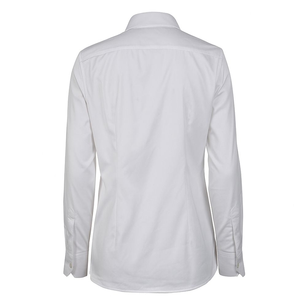 White Cotton Women Shirt