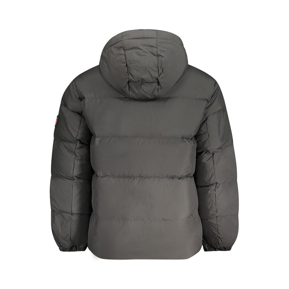 Black Recycled Polyester Men Jacket