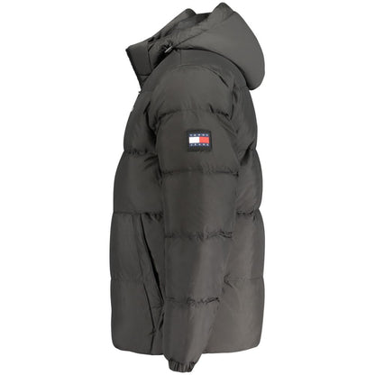Black Recycled Polyester Men Jacket