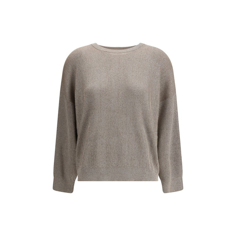 Beige Cotton Sweatshirt