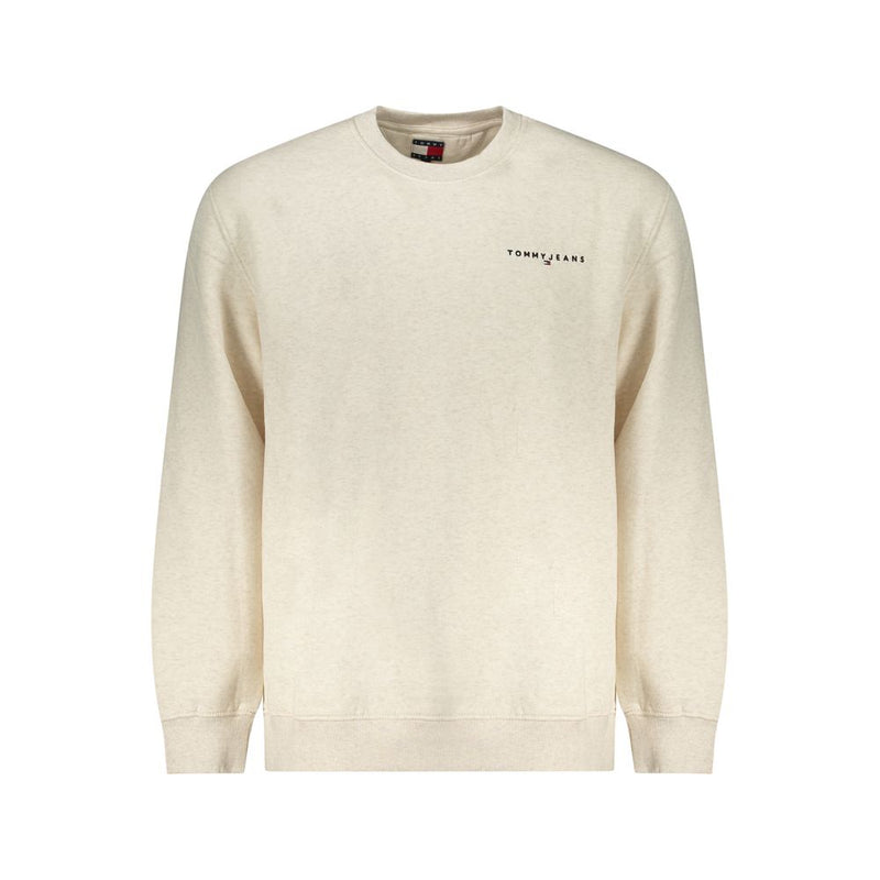 Beige Cotton Men Sweater