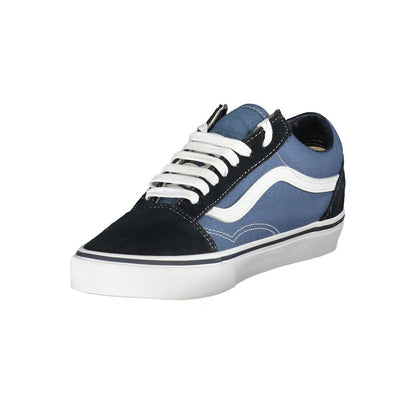 Blue Polyester Sneaker