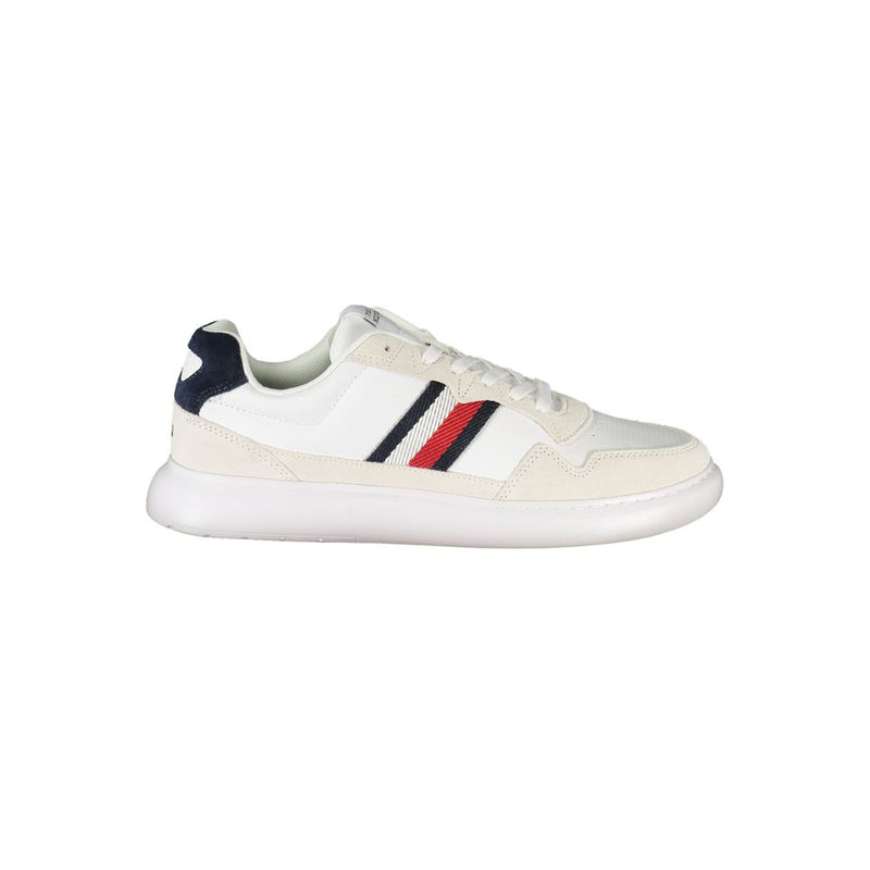 White Polyester Sneaker