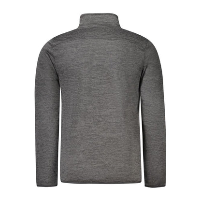 Sort polyester herrejakke
