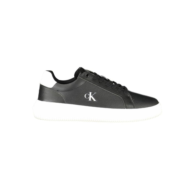 Black Polyester Sneaker
