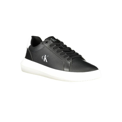 Black Polyester Sneaker