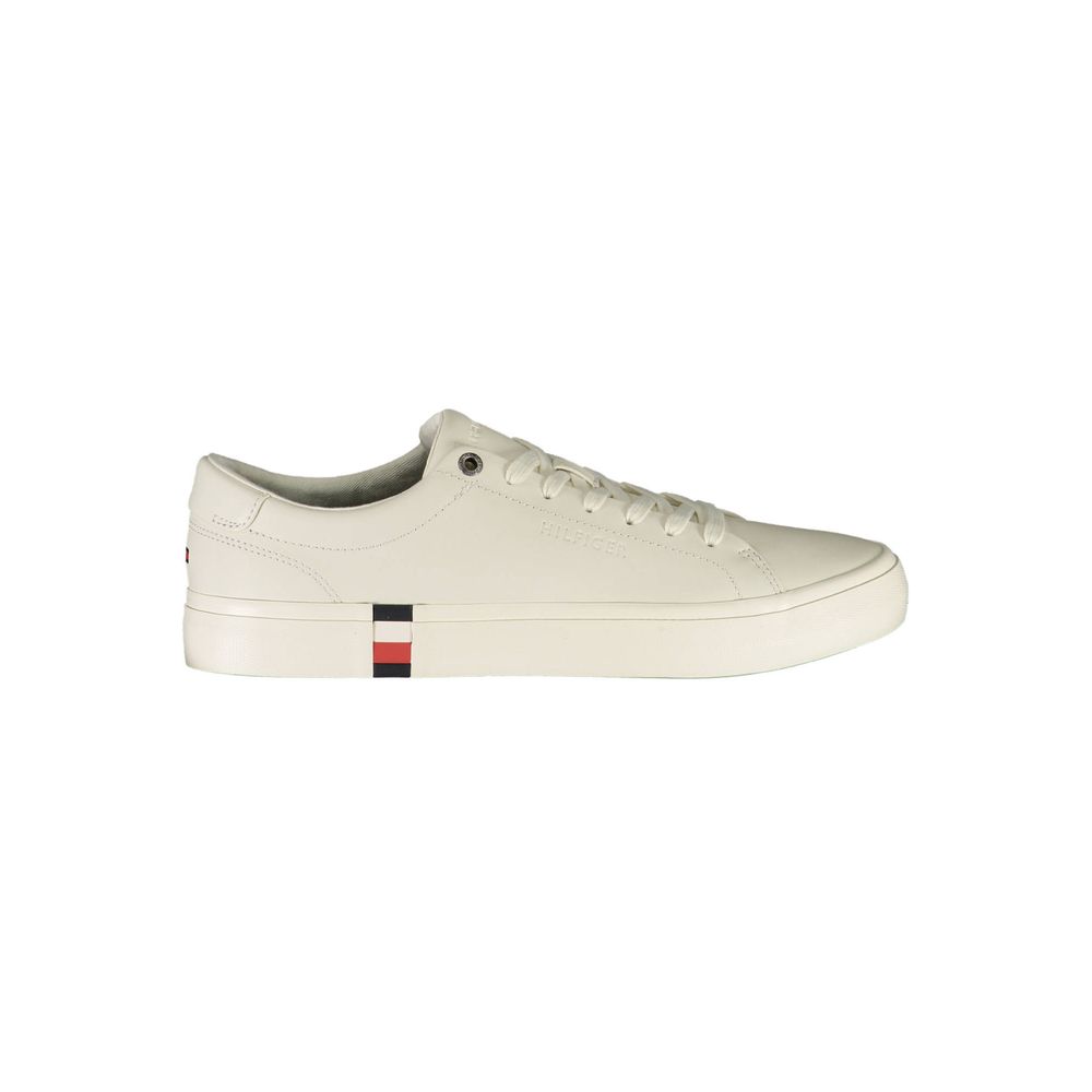 White Polyester Sneaker
