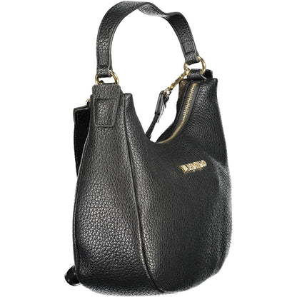 Black Polyethylene Women Handbag