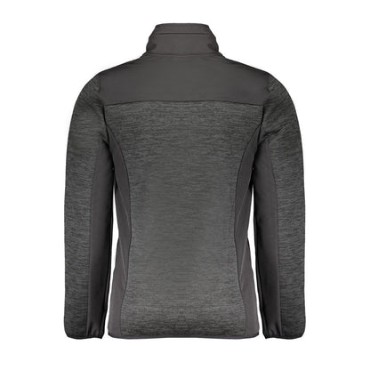 Sort polyester herrejakke