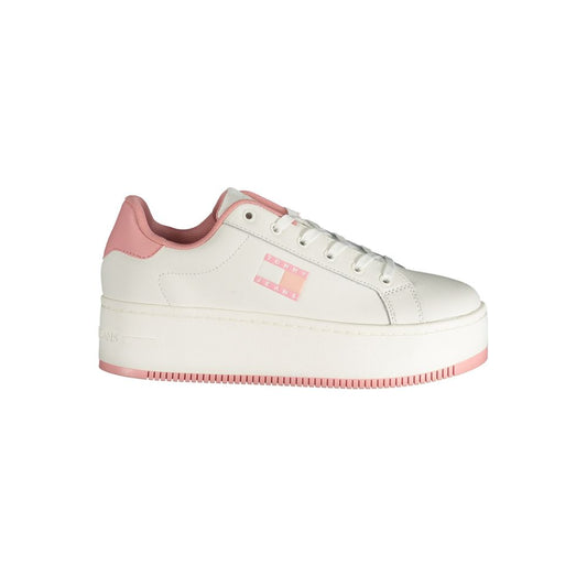 Lyserød polyester-sneaker
